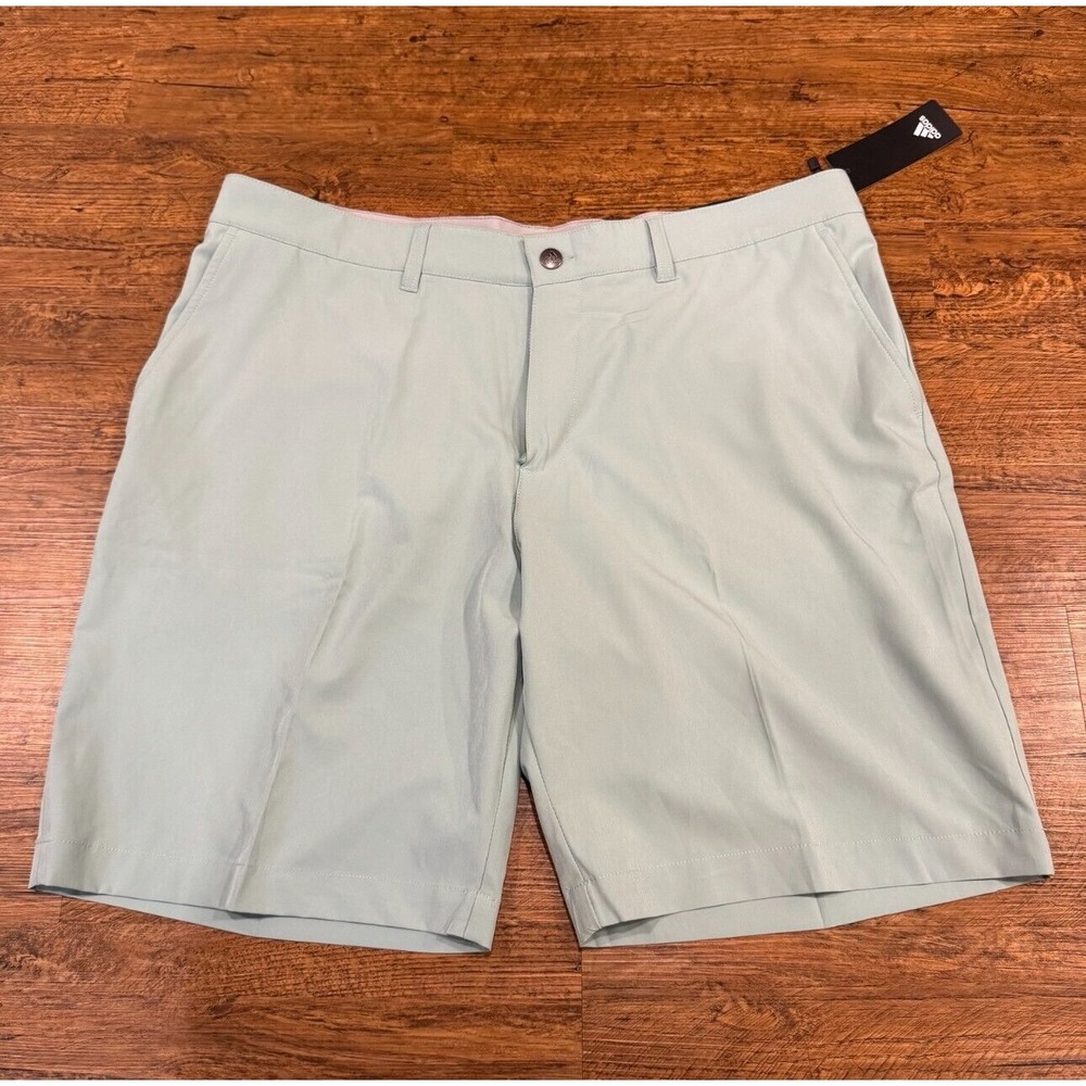Adidas Ultimate 365 Hazy Green Performance Stretch Casual Golf Shorts Men 38x8.5
